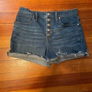 Madewell High Rise Denim Shorts